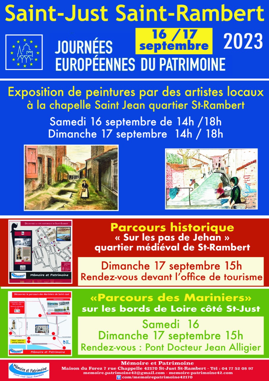 Affiche1a3 sanstexte memoire et patrimoine journees 2023